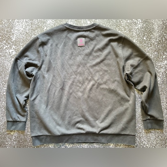 T Mobile Employee Pullover Side Pocket Crewneck Size 2XL Black / Pink - Picture 2 of 5